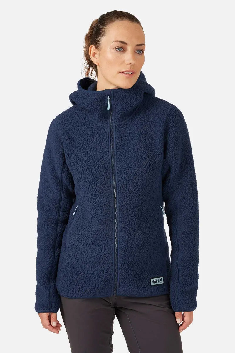 RAB Women's Shearling Fleece Hoodie Medium (UK12)