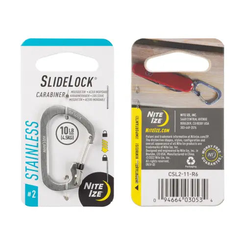 NITE IZE Slidelock® #2 Aluminium Carabiner