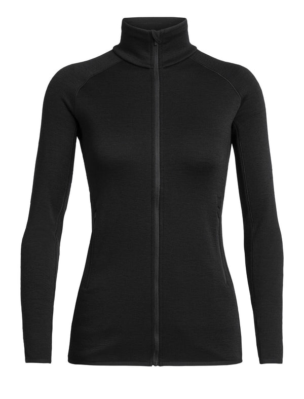 ICEBREAKER Women's Realfleece® Merino Elemental L/S Zip LARGE